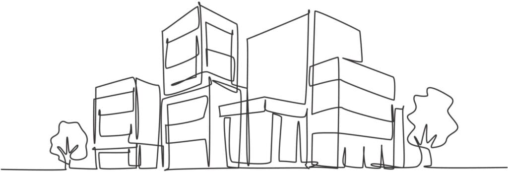 Icon, welches Architektengebäude symbolisieren soll